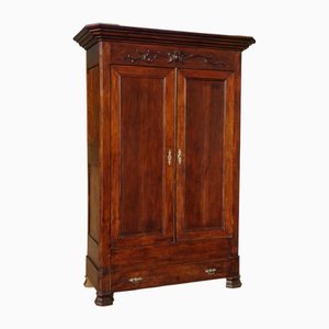 Louis Philippe Walnut Wardrobe, 1890s