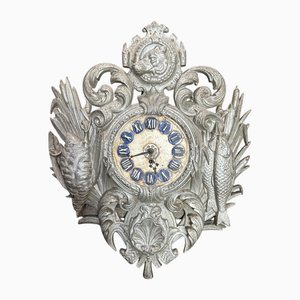 German Cast Iron Clock, 1890s