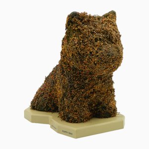 After Jeff Koons, Puppy Sculpture from Guggenheim Museum Bilbao, 1998, Plastik mit getrockneten Blumen