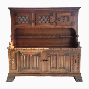 Vintage Rustic Wood Sideboard, 1960s