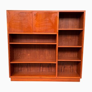 Italienisches Vintage Bücherregal aus Teak, 1960er