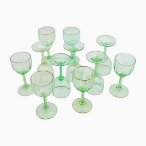 Rhein Wine Glasses by J. & L. Lobmeyr Vienna, 1890s, Set of 11