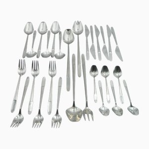 Modell 2070 Besteck für 6 Personen aus Edelstahl von Helmut Alder für Amboss Austria, 1950er, 28 . Set