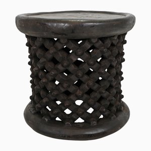 Vintage Ebony Bamileke Stool, 1960s