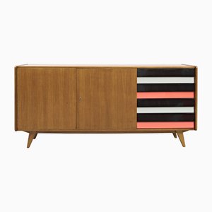 U-460 Oak Sideboard by J. Jiroutek for Interior Prague, 1960s