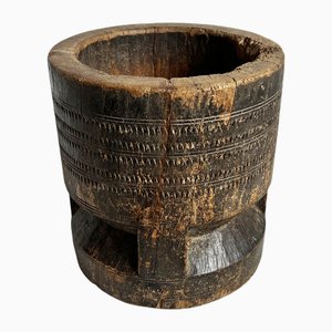 Indischer Vintage Stößel aus Holz, 1960er