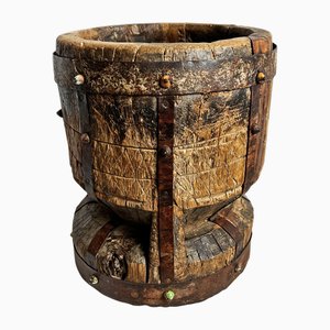 Indischer Vintage Stößel aus Holz, 1960er