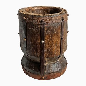 Indischer Vintage Stößel aus Holz, 1960er