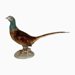 Porcelain Pheasant Statue from Royal Dux, 1960s