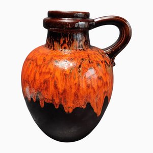 Vase mit Griff von Scheurich Keramik, 1970er