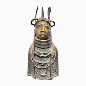 Bronze African Tribal Bust