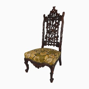 Sedia della Foresta Nera con intaglio eccezionale