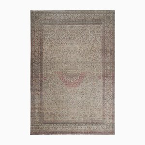 Antiker Sivas Teppich mit Blumenmuster in Beige und Rot