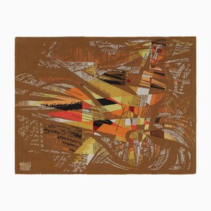 Vintage Wandteppich mit abstrakten Mustern von Andre Maurice