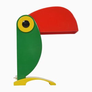 Lampada Tucan di Enea Ferrari per Timer Ferrari, anni '70