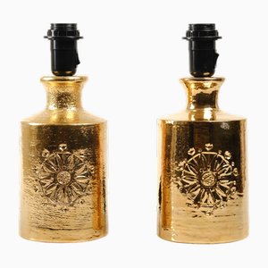 Tischlampen aus Keramik von Bitossi, 1960er, 2er Set