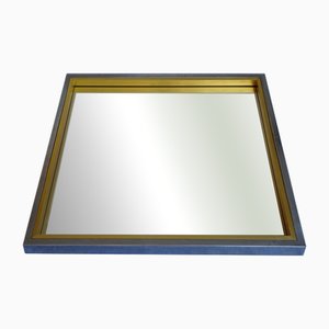 Vintage Metal Framed Mirror, 1970s