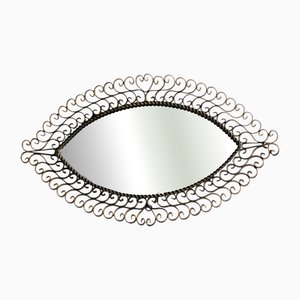 Vintage Iron Eye Mirror, 1950s