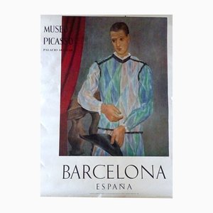 Harlequin Exhibition Poster by Pablo Picasso, 1966