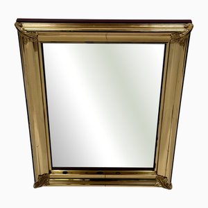 Miroir Mural Néo-Classique en Verre Cristal et Décor en Laiton de Mariner 1893, Espagne, 1970s