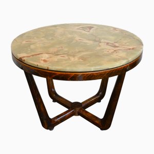 Norwegian Onyx Coffee Table by Vad Trevare Fabrikk, 1970s