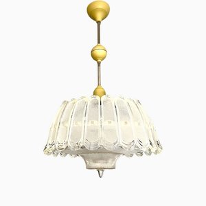 Lámpara de araña Mid-Century moderna de vidrio acrílico, años 70