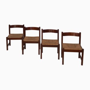 Torbecchia Chairs attributed to Giovanni Michelucci for Poltronova, 1970s, Set of 4