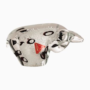 Scultura Toro in vetro di Murano, Italia, anni '60