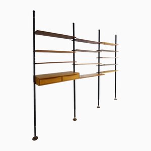 Mueble de pared o biombo suizo, años 60