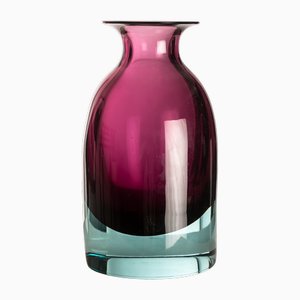 Vaso in vetro di Murano di Flavio Poli per Seguso Vetri d'Arte, 1950