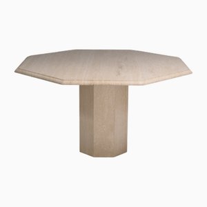 Travertine Dining Table, 1970s