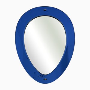 Espejo de pared Mid-Century moderno de color de Cristal Art, años 60