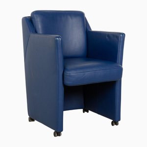 Fauteuil en Cuir Bleu de Rolf Benz