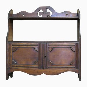 Art Deco Wandschrank mit Regal, 1900