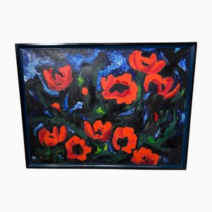 Pirlet, Blumen, Ölgemälde