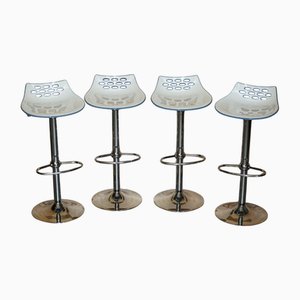 Adjustable Calligaris Jam Swivel Kitchen Island Bar Stools, Set of 4