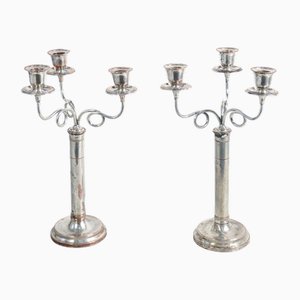 Bougeoirs de Sheffield, France, 1800, Set de 2