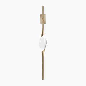 Satin Brass 12 Wall Sconce by Il Pezzo Mancante