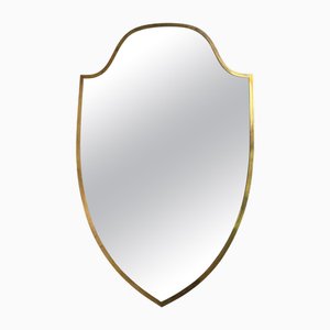 Mid-Century Modern Brass Wall Mirror by Gio Ponti, 1950