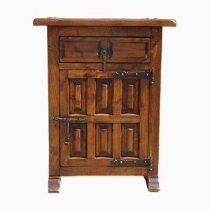 Large Bedside Table in Oak, 1950s