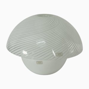 Große Murano Glas Tischlampe im Stil von Venini, 1970er