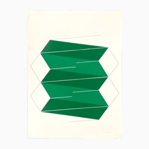 Joachim Albrecht, Green Electron, 1968, Screenprint