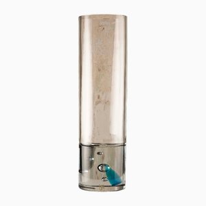 Sculptural Murano Glass Vase with Blue Inclusion by Livio Seguso for Seguso, Italy, 1970s