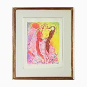 Marc Chagall, Entkleiden sie mit seiner eigenen Hand..., aus Four Tales from the Arabian Nights, 1948, Lithographie