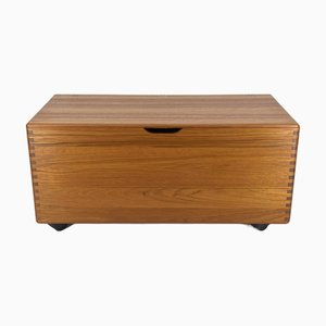 Chest in Teak with Wheels from Salin Møbler, Denmark, 1960s