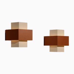 Lampade da parete geometriche di Philips, 1960, set di 2