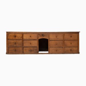 Credenza artigianale in quercia, 1900