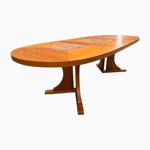 Mid-Century Danish Extendable Dining Table in Teak by Poul Herman Poulsen for Gangsø, 1970s