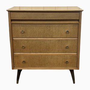 English Chest of Drawers in Oak with Compass Feet, 1970s