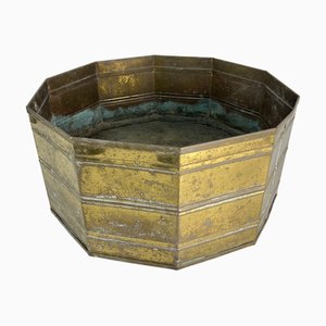 Grande Jardinière en Laiton, Italie, 1960s